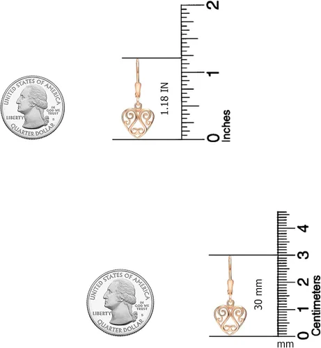 Miniatura 3 de LeCalla Aretes colgantes de plata de ley 925 Aretes colgantes ligeros italianos para mujer