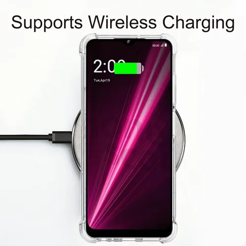 Miniatura 4 de Osophter Funda para Revvl 6 Pro 5G, transparente con protector de pantalla, TPU absorción de golpes, flexible para teléfono celular T-Mobile T Phone