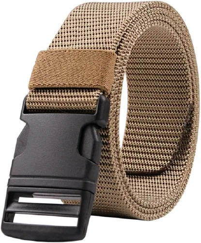Miniatura 19 de AIBEARTY Cinturón de lona con hebilla ajustable, cintura larga para mujeres, hombres, adolescentes