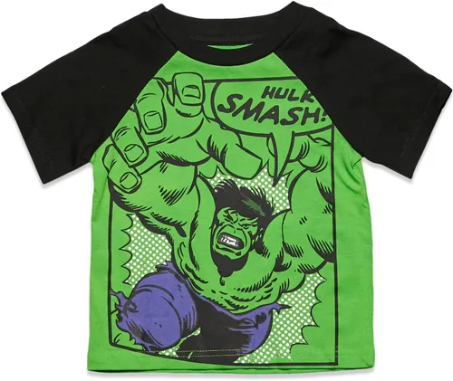 Miniatura 4 de Marvel 4 Pack Athletic T-Shirts Toddler to Big Kid Sizes (2T - 18-20)