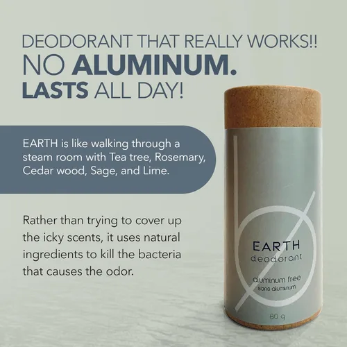 Miniatura 3 de BOTTLE NONE - Desodorante de fórmula Earth Strongest Desodorante sin aluminio con zinc, polvo de hornear, arcilla de bentonita y aceite esencial
