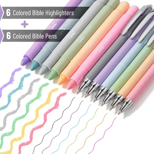 Miniatura 2 de Mr. Pen - Marcadores y bolígrafos bíblicos sin derrame, paquete de 12, marcadores de gel, bolígrafos para la Biblia sin traspaso Bible-Safe Gel