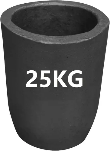 Miniatura 8 de LSMIITTH Crisol de grafito de arcilla de 35 lbs/16 kg para fundición de metal crisol de refinación de aluminio plata cobre latón oro - # 16 Crisol