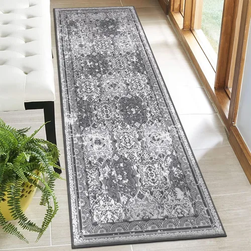 Miniatura 93 de Vaukki - Alfombra de pasillo, suave y peluda, alfombra antideslizante lavable, para lavandería, cocina, granja, baño, entrada y dormitorio
