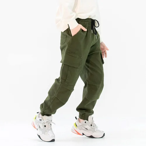 Miniatura 5 de MINI PANDA Pantalones cargo para niños, Husky con cintura ajustable, talla 6-16