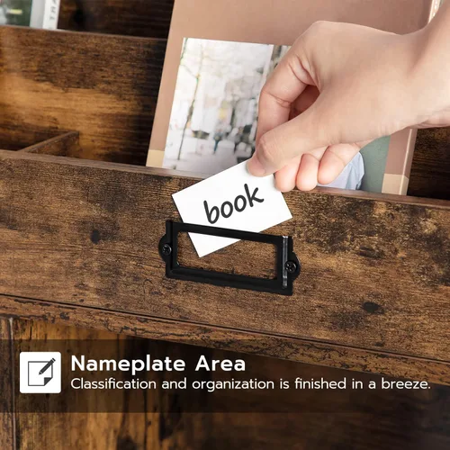 Miniatura 7 de HOOBRO Estantería para niños, organizador de almacenamiento para juguetes, estantería para niños, 5 compartimentos y 3 estantes de 3 niveles