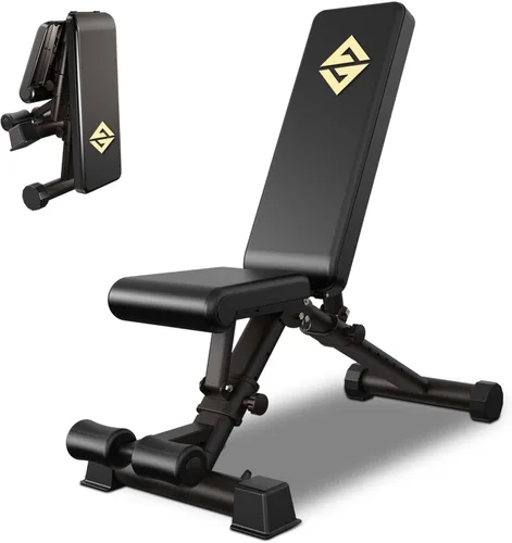 Banco de pesas ajustable, banco de mancuernas de ejercicio para entrenamiento de cuerpo completo, banco de entrenamiento plegable para gimnasio en