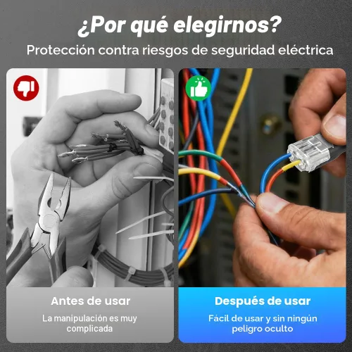 Miniatura 8 de Conector de doble cable con hebilla de bloqueo, conectores rápidos de alambre de bloqueo ignífugo, adecuado para reparaciones de emergencia, 20