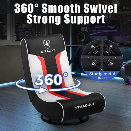 Miniatura 5 de GTPLAYER Silla de Piso para Juegos Plegable Silla Giratoria para Piso para Niños Chicos Cómoda Silla para Videojuegos con 360° Multipropósito