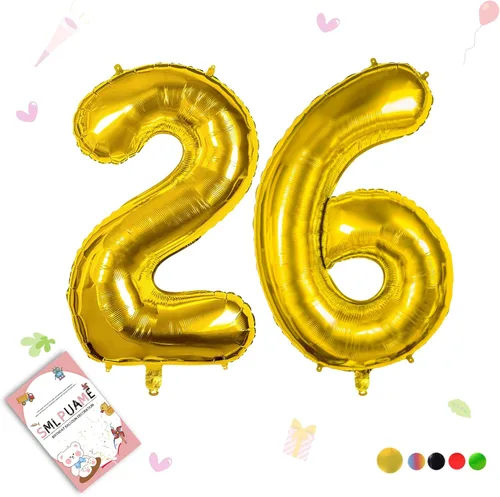 Miniatura 11 de Globos grandes de 40 pulgadas de números del 0 al 9, globos numéricos para decoración de fiesta de cumpleaños, globos de helio de aluminio