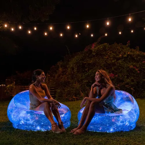 Miniatura 5 de Sillas inflables iluminadas con LED Air Candy (Silla de juegos iluminada con LED Galaxy)