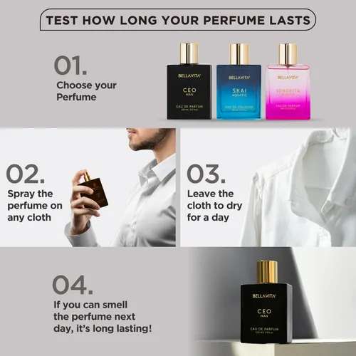 Miniatura 9 de Bellavita - Combo de perfume de lujo para hombre y mujer, set de regalo para mujer y CEO Man Limón, lavanda, tonka, bueno, picante Larga