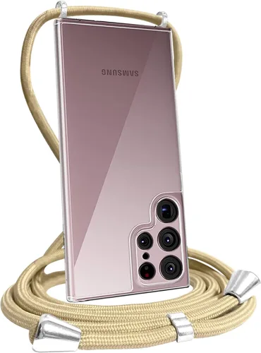 Miniatura 12 de Funda transparente compatible con Samsung Galaxy S22 Ultra con correa ajustable para el cuello, funda cruzada para Galaxy S22 Ultra, TPU