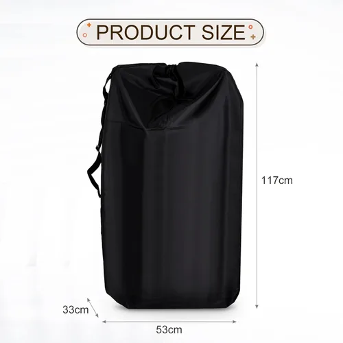 Miniatura 2 de LIHAO Bolsa de viaje para cochecito, bolsa de control de puerta para asiento de automóvil, bolsa de transporte de viaje impermeable, 600D Oxford