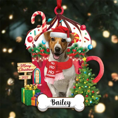 Miniatura 32 de Amantes de los perros de Navidad – Navidad de perros disponibles para muchos perros Shi Tzu – Adorno con forma personalizada, adorno de Navidad