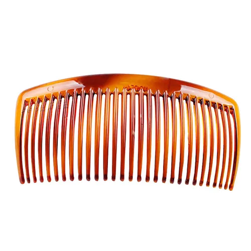 Miniatura 6 de Fodattm 4 peines laterales de cabello negro y marrón con dientes, accesorios franceses para el cabello, pinza para el cabello para mujeres y hombres