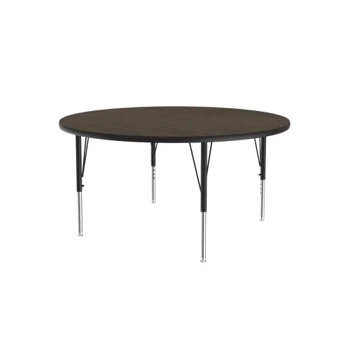 Miniatura 25 de Correll Mesa de Actividades Rectangular para Aula de 24"x36", Altura Ajustable (19"-29"), Granito Negro Laminado Térmico Fusionado Duradero