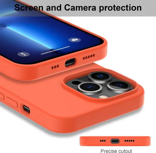 Miniatura 3 de DEENAKIN Funda compatible con iPhone 13 Pro con protector de pantalla, funda protectora de goma de gel de silicona suave y flexible, ajuste delgado