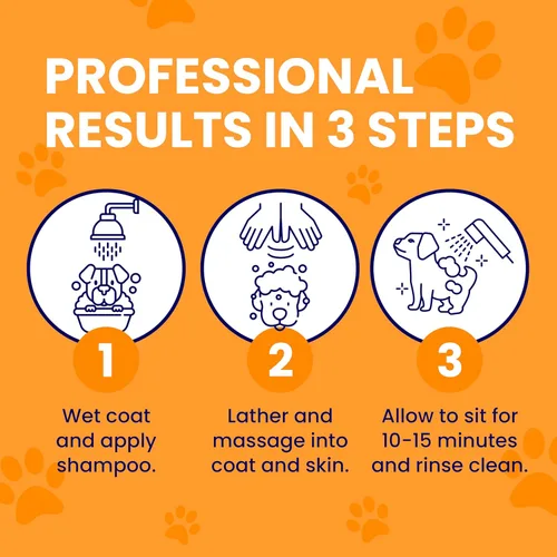 Miniatura 4 de Healthy Paw Life Champú calmante para perros – Lavado limpiador para perros y gatos, fórmula de azufre y ácido salicílico para irritación