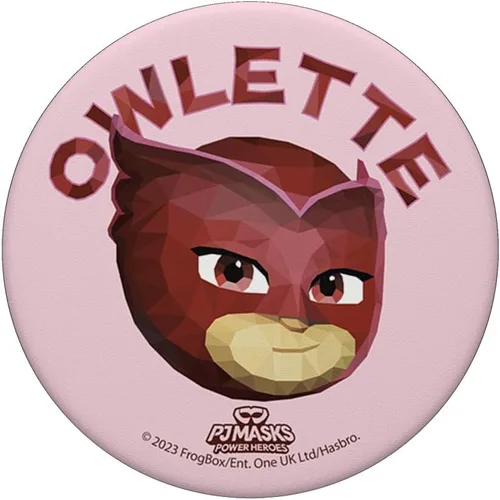 Miniatura 3 de PJ Masks Power Heroes Owlette Smiling Big Face Polígono Logo PopSockets MagSafe PopGrip para iPhone