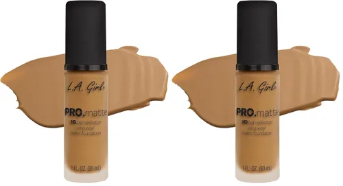 Miniatura 24 de L.A. Girl PRO.Matte Foundation, Sand GLM678 (Paquete de 2)