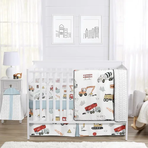 Miniatura 10 de Sweet Jojo Designs Acuarela dinosaurio dinosaurio niño bebé cuna juego de cama infantil habitación de bebé transpirable malla transpirable cuna