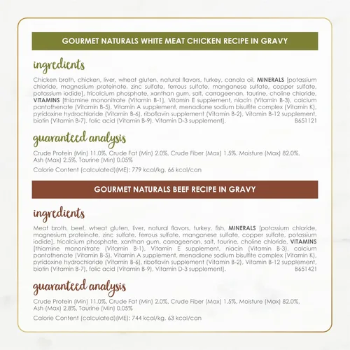 Miniatura 7 de Purina Fancy Feast Gourmet Naturals - Paquete surtido de alimentos húmedos para gatos, colección de aves de corral y carne de res
