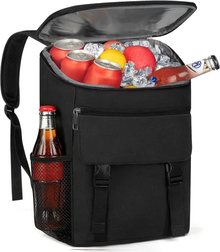 Miniatura 18 de Mochila enfriadora, 30 latas, mochila de almuerzo aislada para hombres y mujeres, bolsa térmica portátil a prueba de fugas para el trabajo, oficina