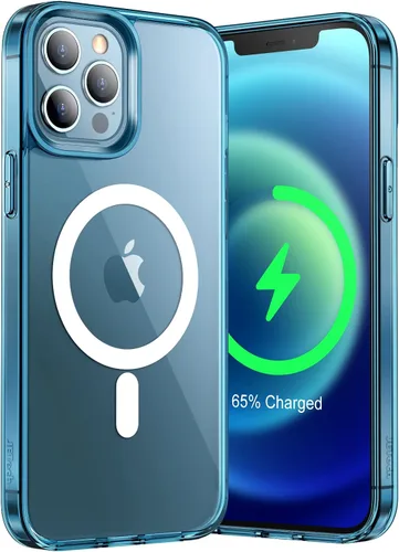Miniatura 8 de JETech Funda magnética para iPhone 12 Pro Max de 6.7 pulgadas, compatible con carga inalámbrica MagSafe, a prueba de golpes, parte trasera