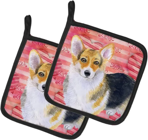 Miniatura 102 de Caroline's Treasures BB9655PTHD - Juego de soportes para ollas de cocina resistentes al calor, almohadillas calientes para horno, 7 1/2 x 7 1/2