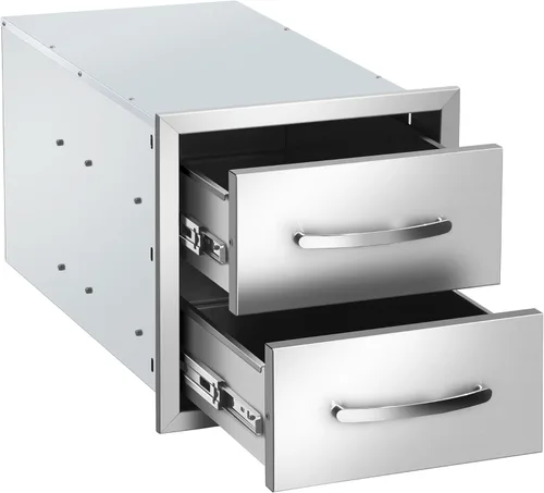 Miniatura 12 de Cajones de cocina para exteriores de 18 pulgadas de ancho x 24 pulgadas de alto x 23 pulgadas de profundidad, cajones de barbacoa de acceso