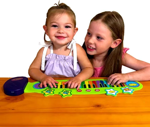 Miniatura 5 de MUKIKIM Jr Piano and Drum Duo - Piano flexible portátil y almohadilla de batería juguete para niños a partir de 3 años. Juego educativo