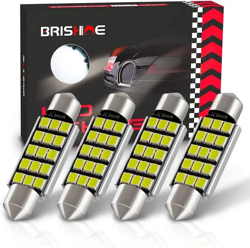 Miniatura 14 de 4 bombillas LED Festoon DE3175 de 1.102 in y 1.142 in, 2835 chipsets Canbus sin errores, 1.1 pulgadas, DE3021 3175 3022 N3, bombillas LED