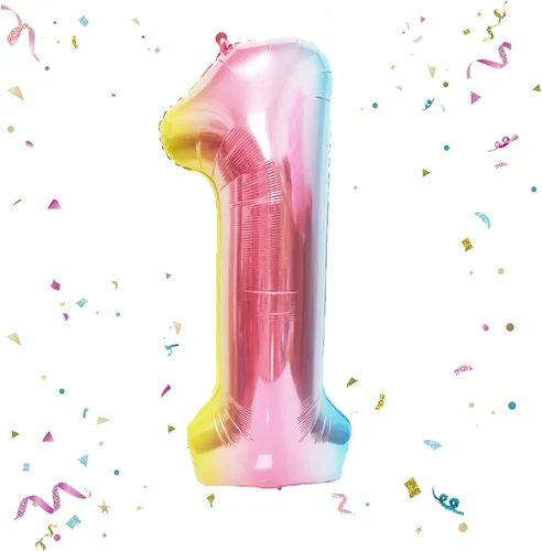 Miniatura 40 de Globos de números azul claro de 40 pulgadas, globos de aluminio de Mylar con helio para cumpleaños, globo número 6 para decoración de fiestas