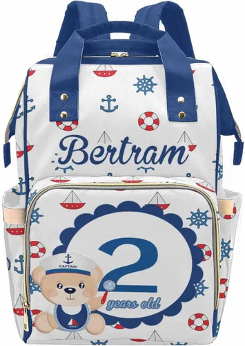 Miniatura 41 de Mochila personalizada para pañales con nombre, mochila grande multifuncional personalizada para pañales de gran capacidad, bolsa de mamá para nueva