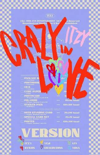 Miniatura 2 de ITZY CRAZY IN LOVE 1er álbum YUNA Ver. Libro de fotos 1ea 64p+1ea papel lírico+2ea tarjeta de fotos+2ea tarjeta Polaroid+1ea paquete de pegatinas