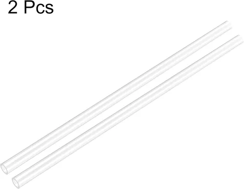 Miniatura 4 de uxcell 2 tubos rígidos transparentes de 0.157 in (5/32 pulgadas) de diámetro interior x 0.236 in de diámetro exterior x 1 pie de longitud tubo