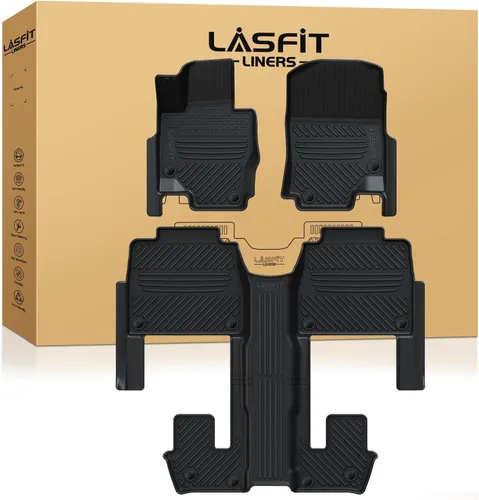 Miniatura 41 de LASFIT Tapetes de elastómero termoplástico para 1a y 2a fila de asientos de auto, para todo tipo de clima