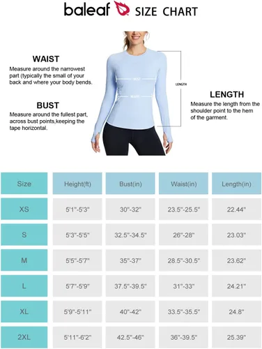 Miniatura 7 de BALEAF Camiseta térmica de forro polar para mujer, manga larga, con agujeros para los pulgares, bolsillo con cremallera para clima frío