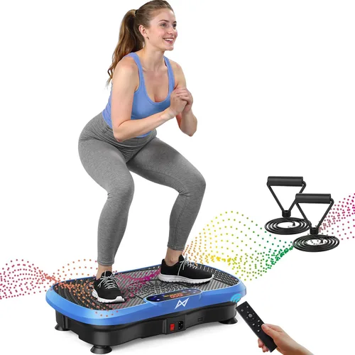Miniatura 14 de AXV Vibration Plate Fitness Platform Exercise Machine Vibrating Shaking Full Body Shaker Workout Vibrate Stand Shake Board Sport for Weight Loss Fat