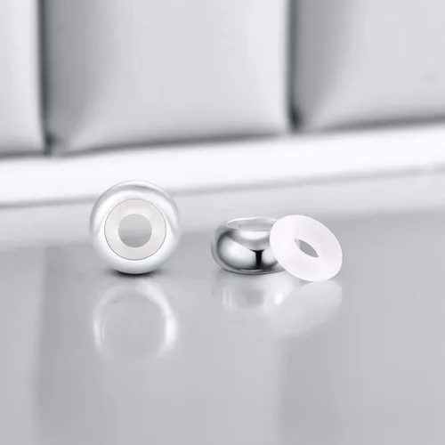 Miniatura 3 de DALARAN Cuentas de tapón para pulseras de plata de ley 925 con clip espaciador para pulseras, Esmalte