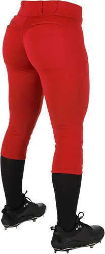 Miniatura 2 de CHAMPRO - Pantalones de sóftbol de tiro bajo estándar para mujer