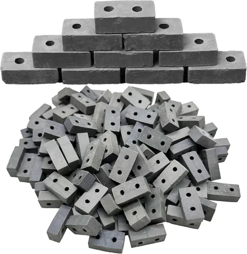 Miniatura 3 de Cayway 120 piezas de mini ladrillos pequeños para paisajismo, ladrillos en miniatura, ladrillos pequeños para manualidades, ladrillos falsos