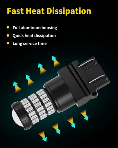 Miniatura 5 de Focos LED de color rojo brillante 3157 3156 3057 3056 con proyector para luces de freno traseras, compatibles con Toyota Tundra 2007-2017 2018 2019