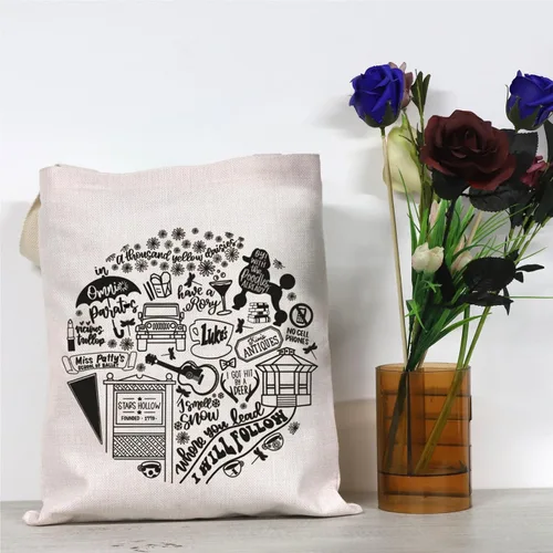 Miniatura 6 de GJTIM Bolsas de mano inspiradas en programas de televisión, regalos para fanáticos de los programas de televisión, mercancía para hombres y mujeres