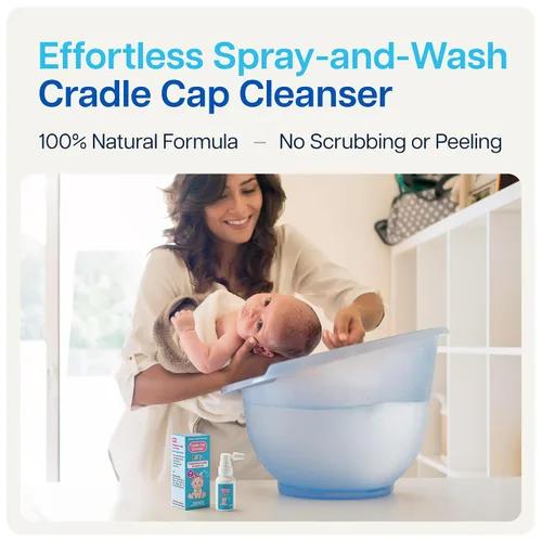 Miniatura 2 de NAVEH PHARMA Limpiador de tapa de cuna para bebés y niños Tratamiento de tapa de cuna 100% natural Spray y lavado sin fregar Mejor que