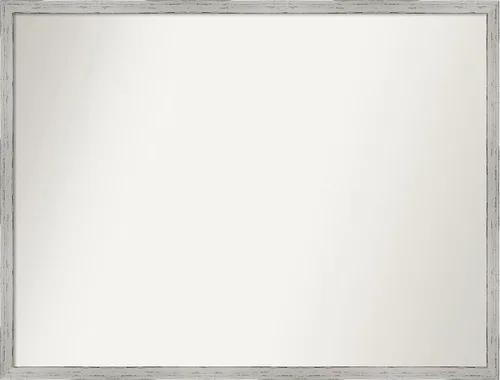 Miniatura 763 de Amanti Art Espejo de baño blanco para sobre el fregadero, 32 x 45 pulgadas, espejo de tocador rectangular blanco esbelto, marco de madera moderno