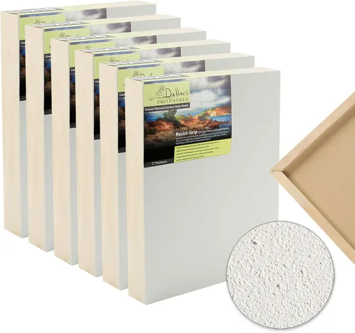 Miniatura 8 de Da Vinci Pro Resist-Grip - Tablero de gesso texturizado grueso, paquete de 17.7 x 24.0 in, 4 unidades, tableros de arte de 2 pulgadas de profundidad