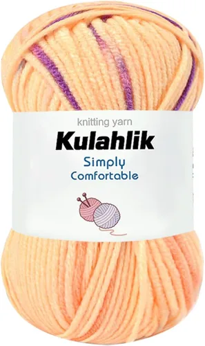 Miniatura 46 de 50g (1x50g) Hilo Acrílico para Crochet y Tejido, Hilo Degradado Colorido, 1 Rollo de Madejas, Hilo Acrílico Multicolor, Perfecto para Proyectos