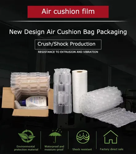 Miniatura 7 de Película cuádruple PK004 del amortiguador de aire, bolsas de relleno del vacío de la burbuja de aire 984 pies x 15 3/4 en X 10 en por rollo
